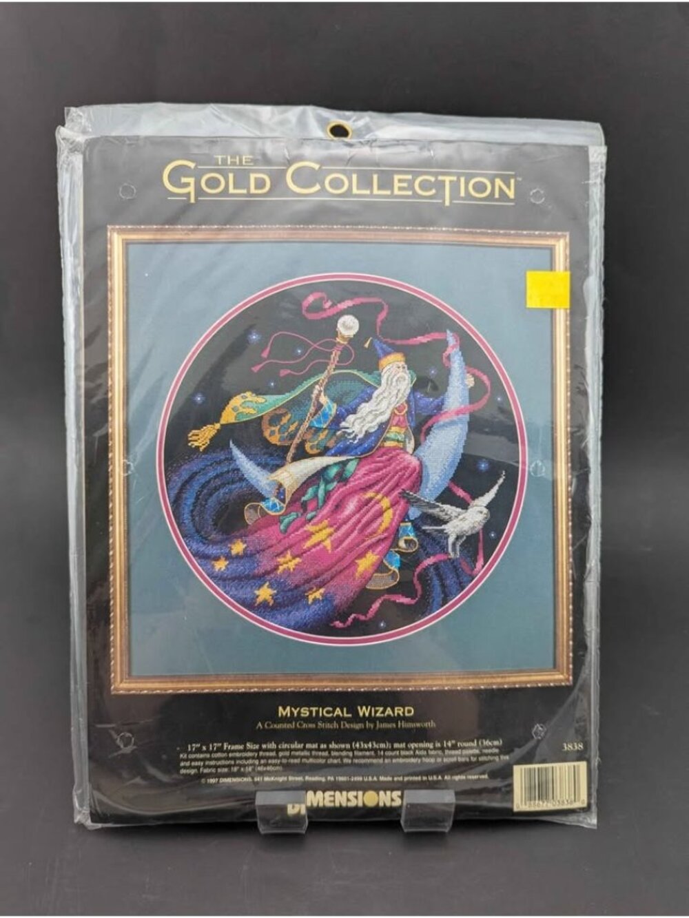 NIP Dimensions Gold Collection Mystical Wizard Cross Stitch Kit 3838 Vintage